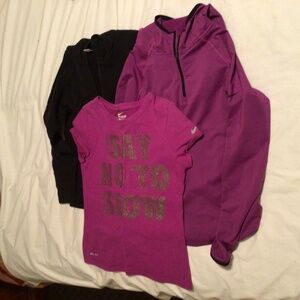 Shirt and 2 jackets girls